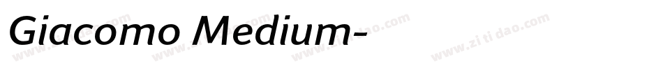 Giacomo Medium字体转换